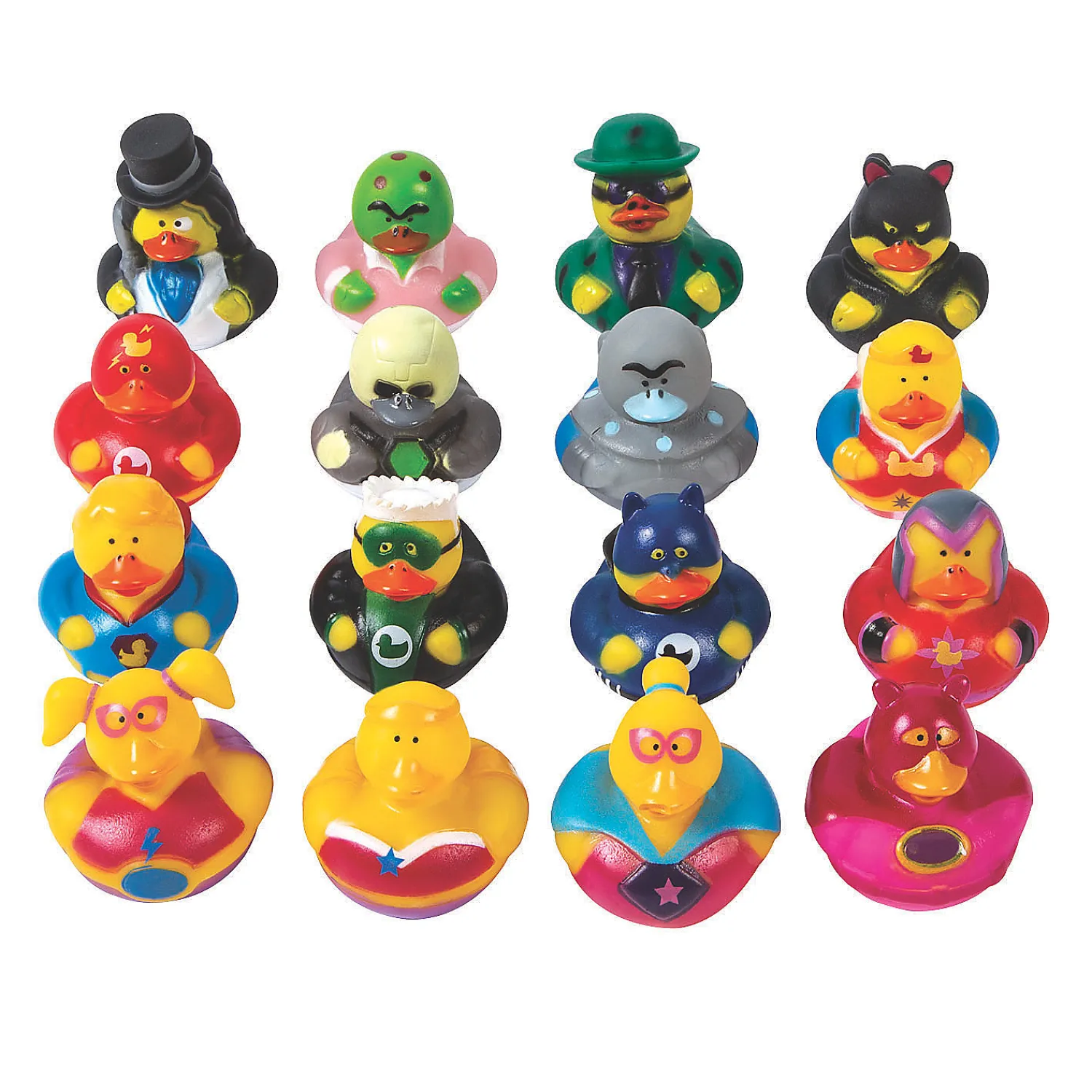 bulk__pc_heroes__villains_0.webp Oriental Trading Rubber Duckies*Bulk 48 Pc. Heroes & Villains Rubber Ducks Assortment