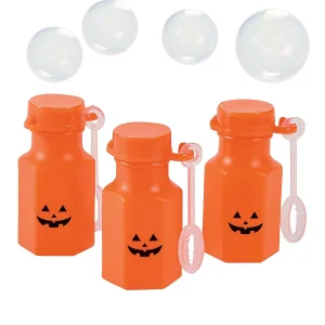Bulk 48 Pc. Jack-O'-Lantern Mini Bubble Bottles<Oriental Trading Clearance