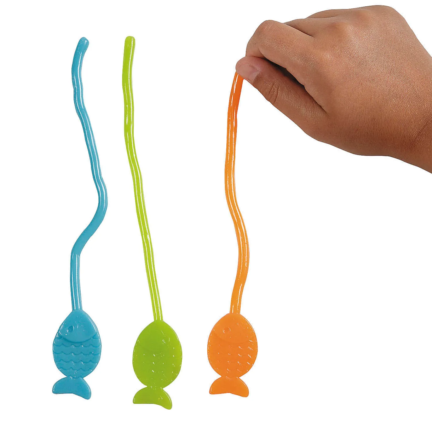 bulk__pc_little_fisherman_0.webp Oriental Trading Putty & Squishy Toys*Bulk 72 Pc. Little Fisherman Sticky Fish On A String
