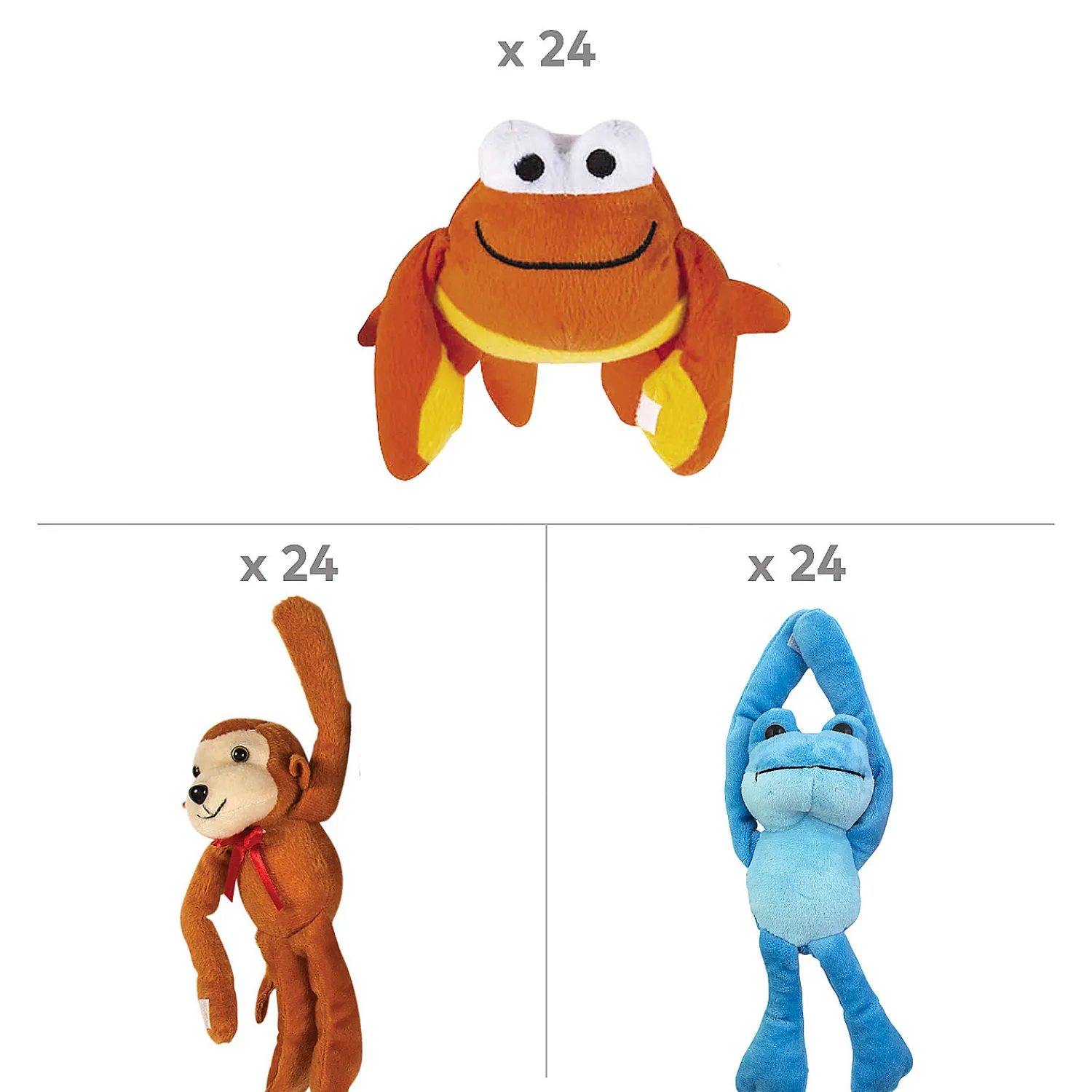 bulk__pc_long_arm_stuffed_1.webp Oriental Trading Stuffed Animals & Plush Toys*Bulk 72 Pc. Long Arm Stuffed Animal Giveaway Kit