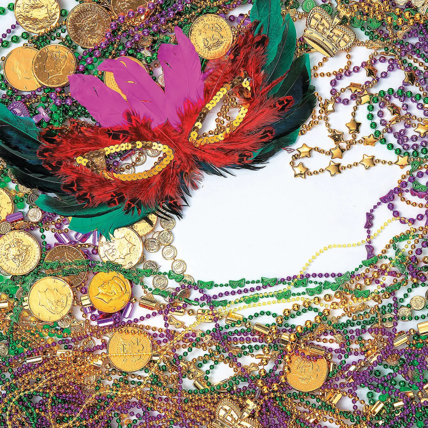 bulk__pc_mardi_gras_bead__2.webp Oriental Trading Necklaces*Bulk 500 Pc. Mardi Gras Bead Necklace Assortment