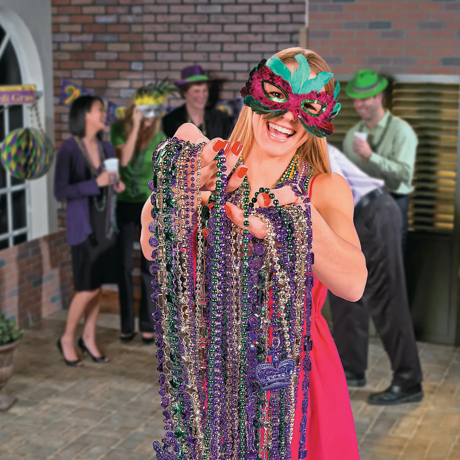 bulk__pc_mardi_gras_bead__4.webp Oriental Trading Necklaces*Bulk 500 Pc. Mardi Gras Bead Necklace Assortment