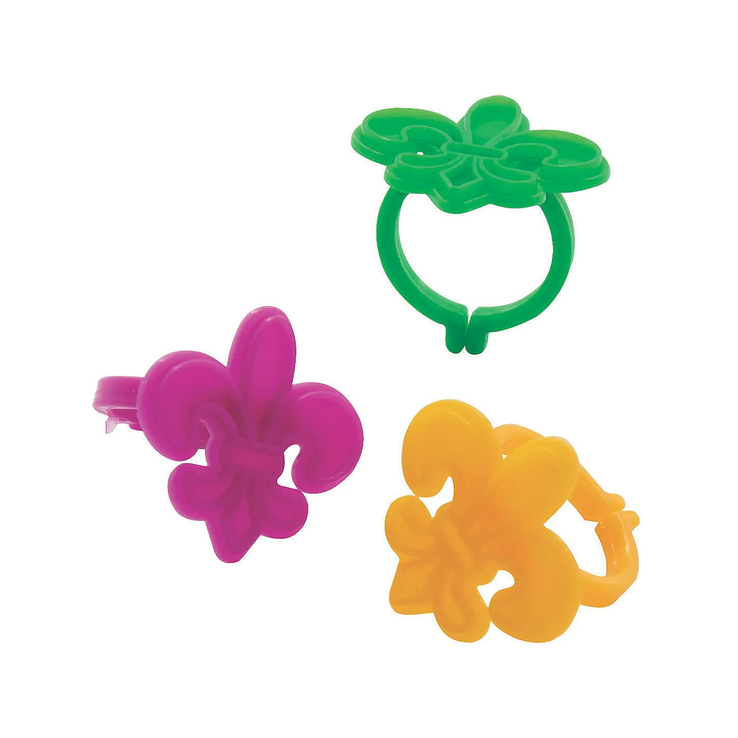 bulk__pc_mardi_gras_fleur_0.webp Oriental Trading Rings*Bulk 144 Pc. Mardi Gras Fleur De Lis Rings