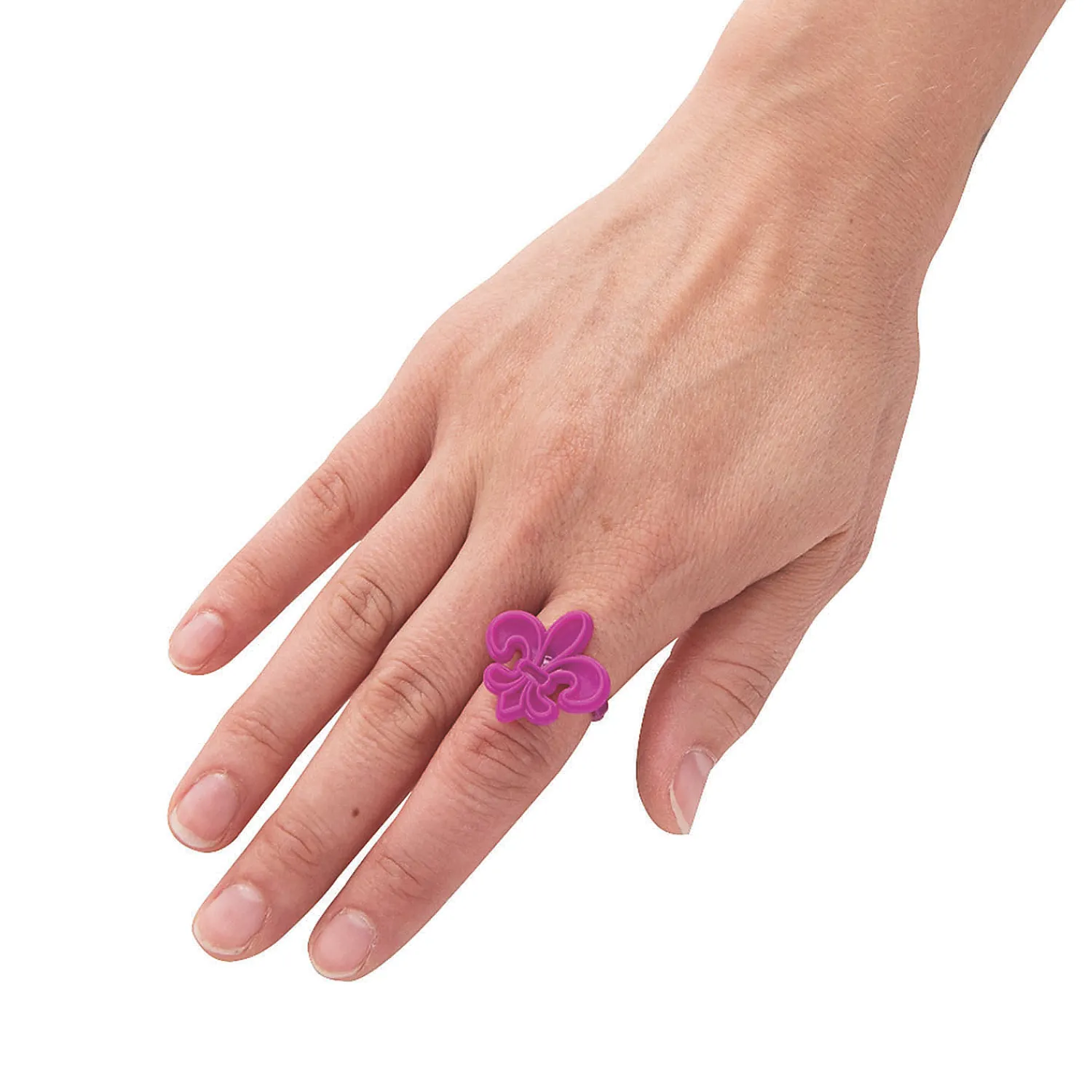 bulk__pc_mardi_gras_fleur_1.webp Oriental Trading Rings*Bulk 144 Pc. Mardi Gras Fleur De Lis Rings