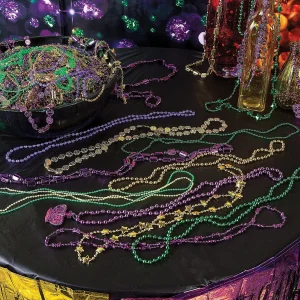 Oriental Trading Necklaces*Bulk 144 Pc. Metallic Mardi Gras Bead Necklace Assortment