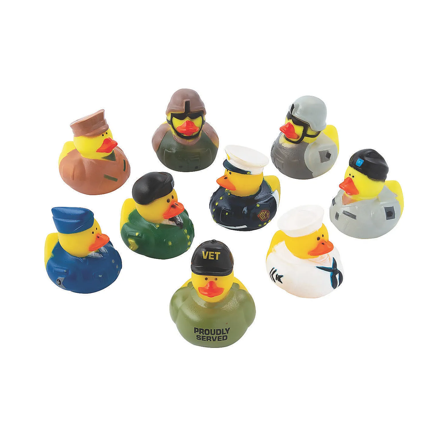 bulk__pc_military_rubber__0.webp Oriental Trading Rubber Duckies*Bulk 48 Pc. Military Rubber Ducks Assortment