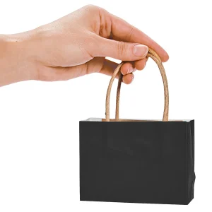 Bulk 48 Pc. Mini Black Kraft Paper Gift Bags<Oriental Trading Shop