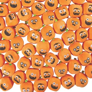 Bulk 72 Pc. Mini Funny Face Stuffed Pumpkins<Oriental Trading Hot