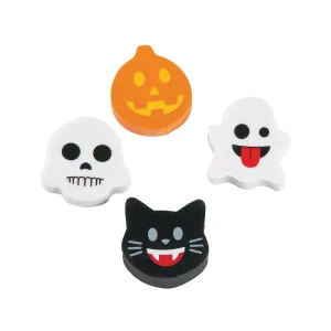 Bulk 144 Pc. Mini Halloween Emoji Eraser Assortment<Oriental Trading Flash Sale