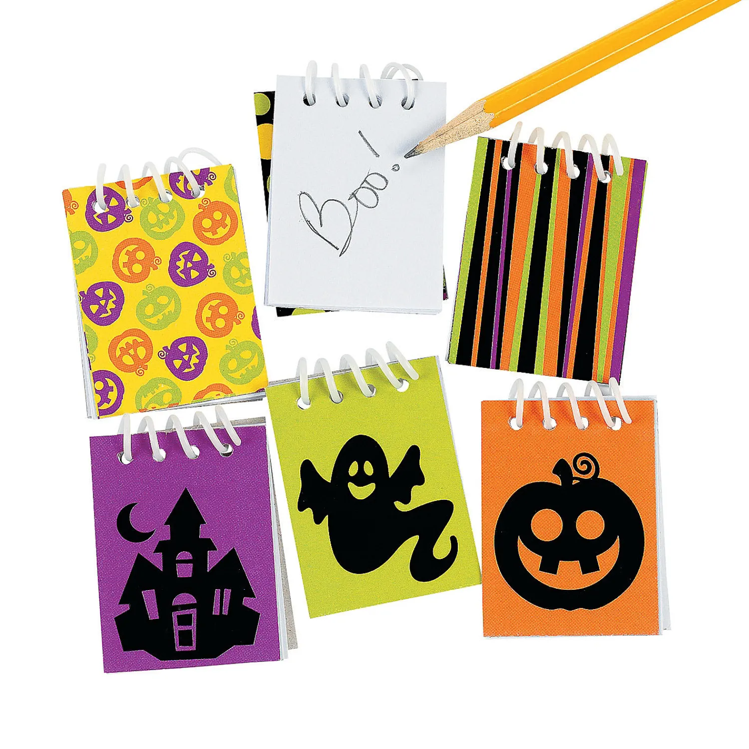 bulk__pc_mini_iconic_hall_0.webp Bulk 48 Pc. Mini Iconic Halloween Spiral Notepads<Oriental Trading Shop