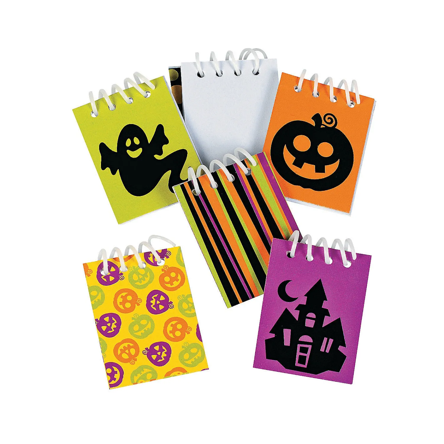 bulk__pc_mini_iconic_hall_1.webp Bulk 48 Pc. Mini Iconic Halloween Spiral Notepads<Oriental Trading Shop