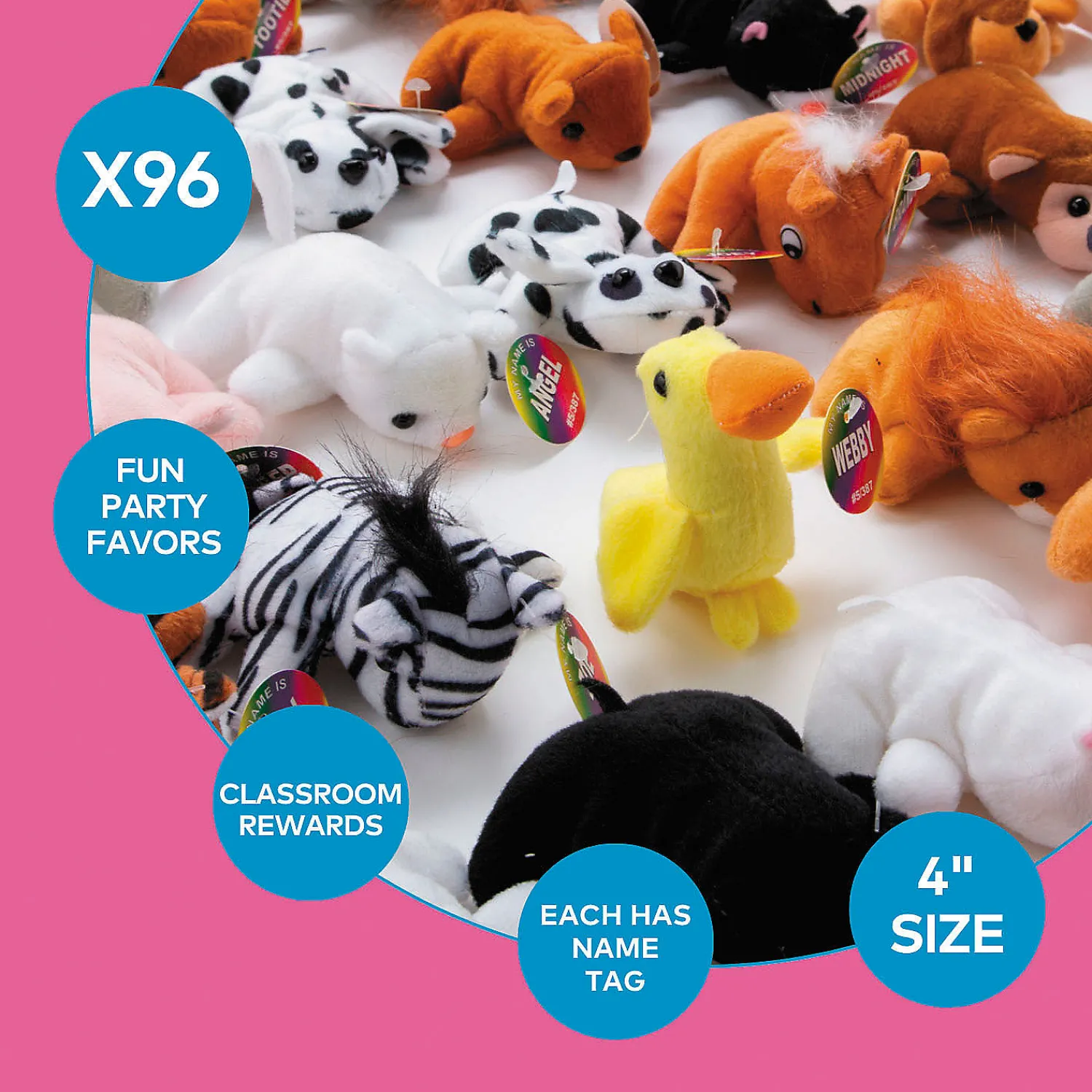 bulk__pc_mini_standing_st_1.webp Oriental Trading Stuffed Animals & Plush Toys*Bulk 100 Pc. Mini Standing Stuffed Animal Assortment