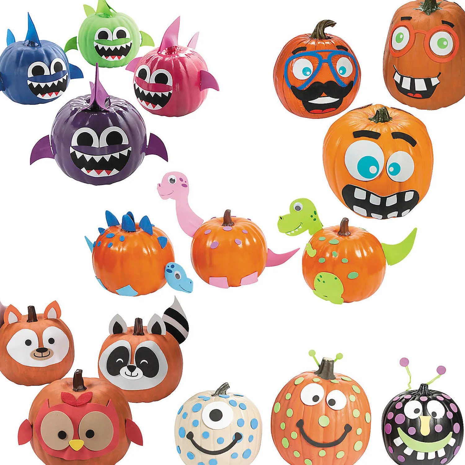 bulk__pc_pumpkin_decorati_0.webp Bulk 60 Pc. Pumpkin Decorating Craft Kit Assortment - Makes 60<Oriental Trading New