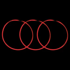 Oriental Trading Glow Jewelry*Bulk 50 Pc. Red Glow Necklaces