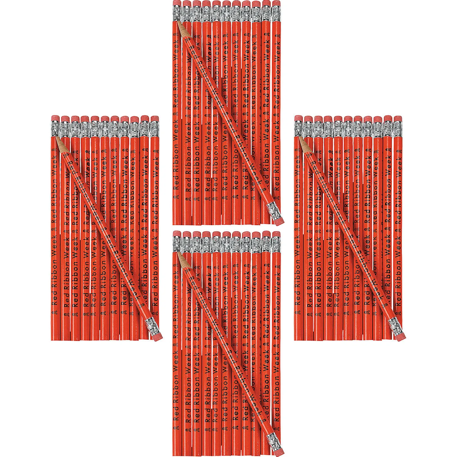 bulk__pc_red_ribbon_week__0.webp Oriental Trading Pencils*Bulk 144 Pc. Red Ribbon Week Pencils