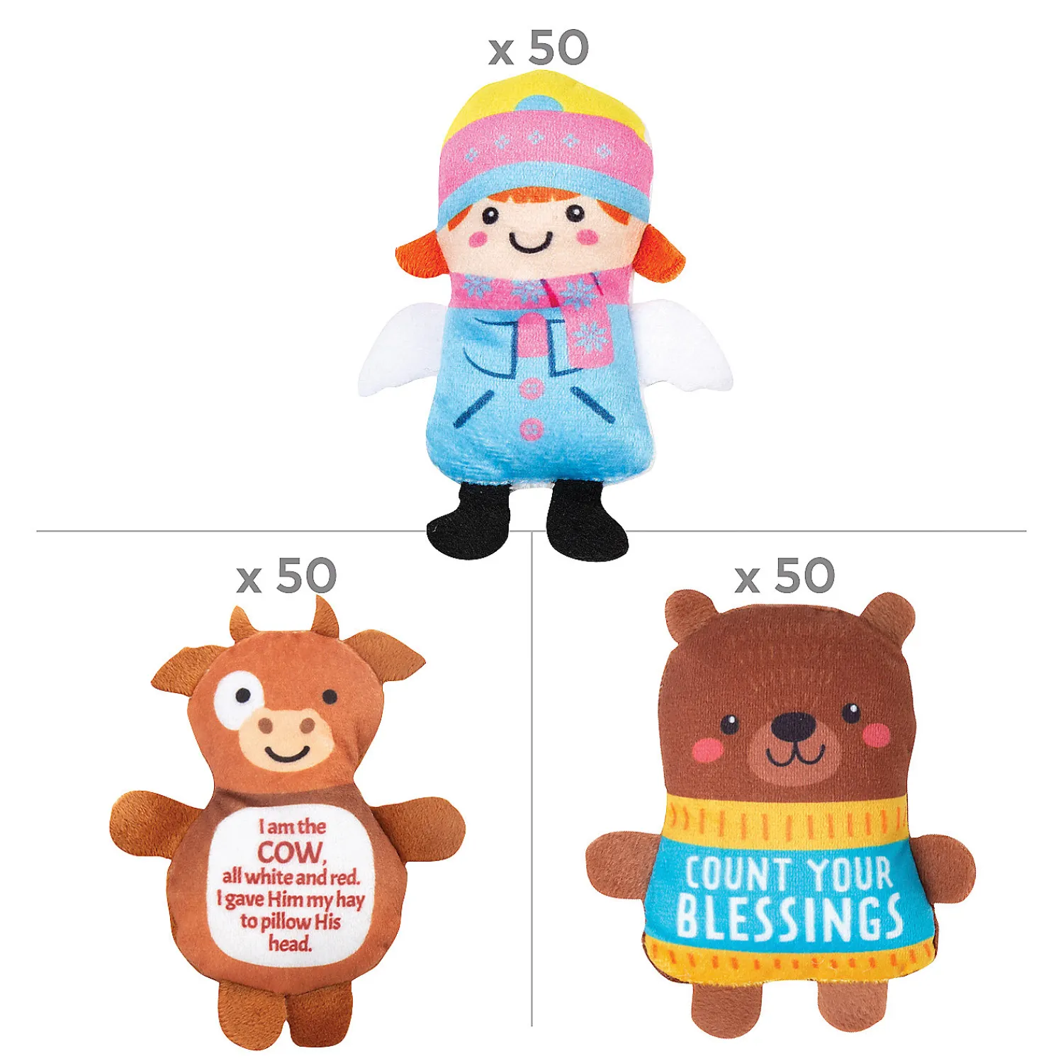 bulk__pc_religious_christ_1.webp Oriental Trading Stuffed Animals & Plush Toys*Bulk 150 Pc. Religious Christmas Plush Character Assortment Kit