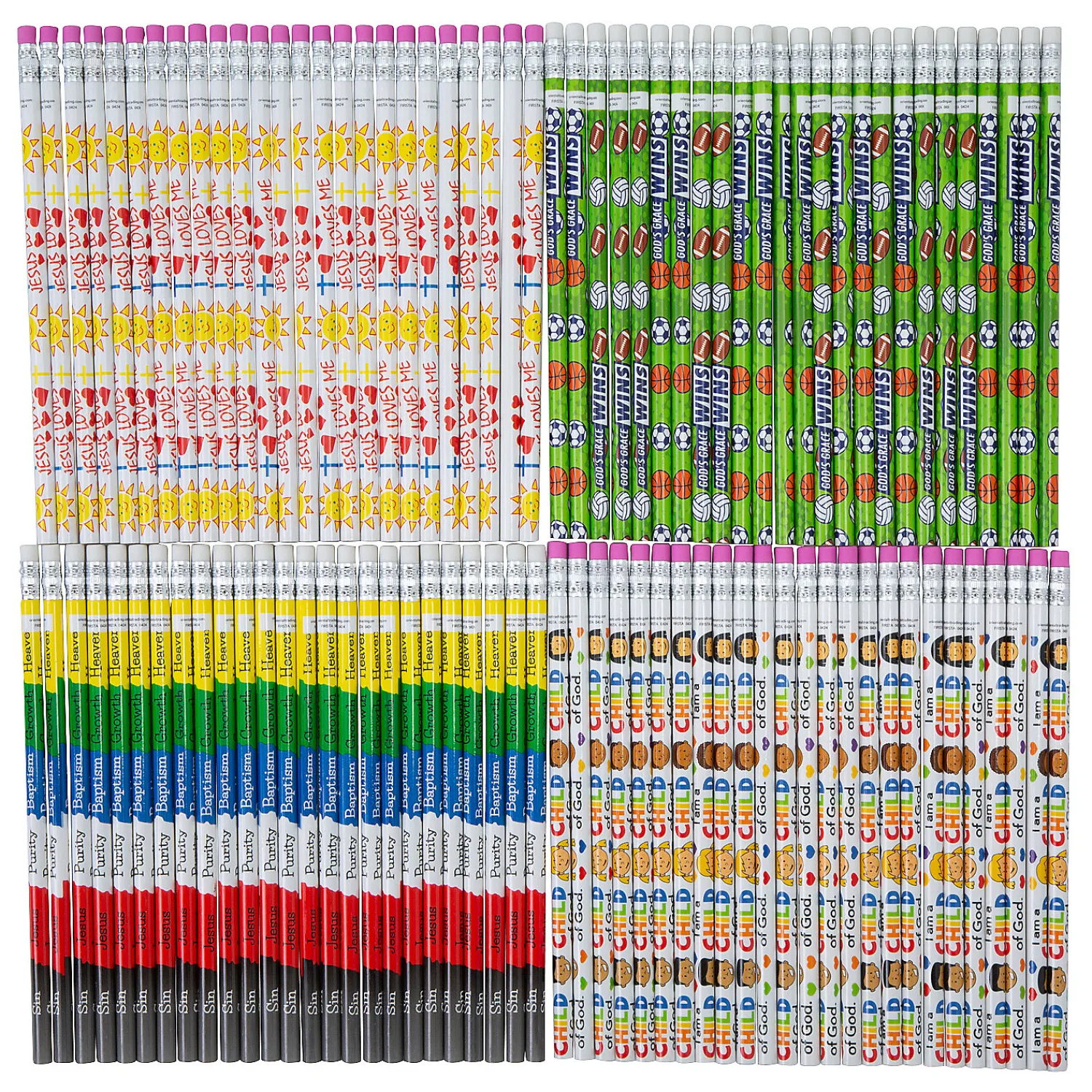 bulk__pc_religious_pencil_0-1.webp Oriental Trading Pencils*Bulk 100 Pc. Religious Pencil Assortment