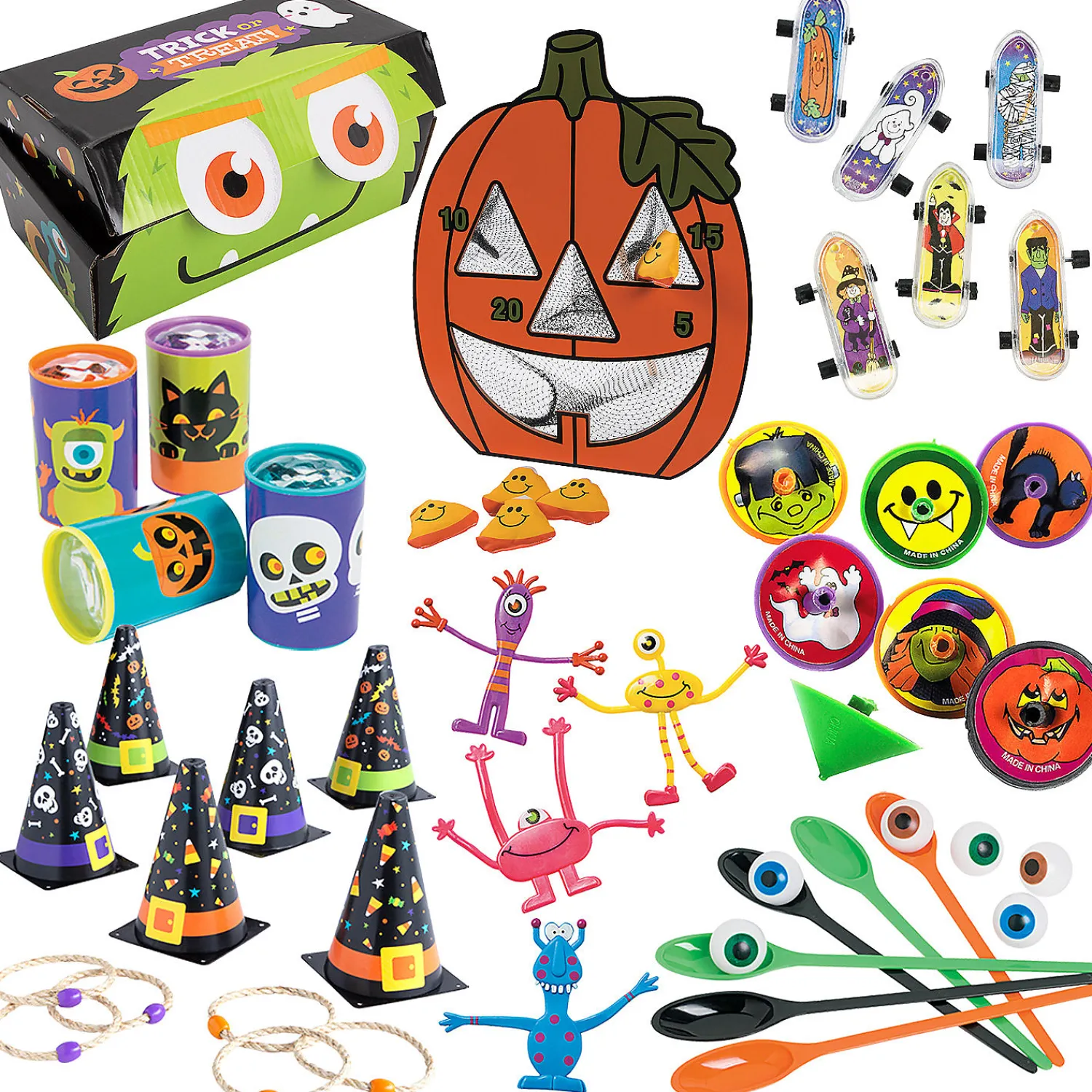 bulk__pc_trunkortreat_del_0.webp Bulk 267 Pc. Trunk-Or-Treat Deluxe Halloween Games & Prizes Kit<Oriental Trading Flash Sale