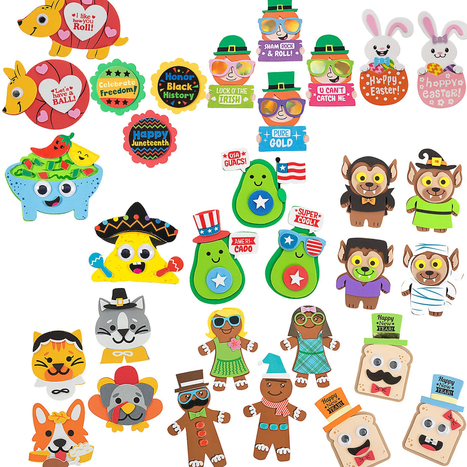 bulk__pc_ultimate_holiday_0-3.webp Bulk 120 Pc. Ultimate Holiday Magnet Craft Kit Assortment – Makes 120<Oriental Trading Online