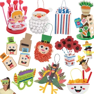Bulk 132 Pc. Ultimate Holiday Craft Kit Assortment - Makes 132<Oriental Trading Outlet