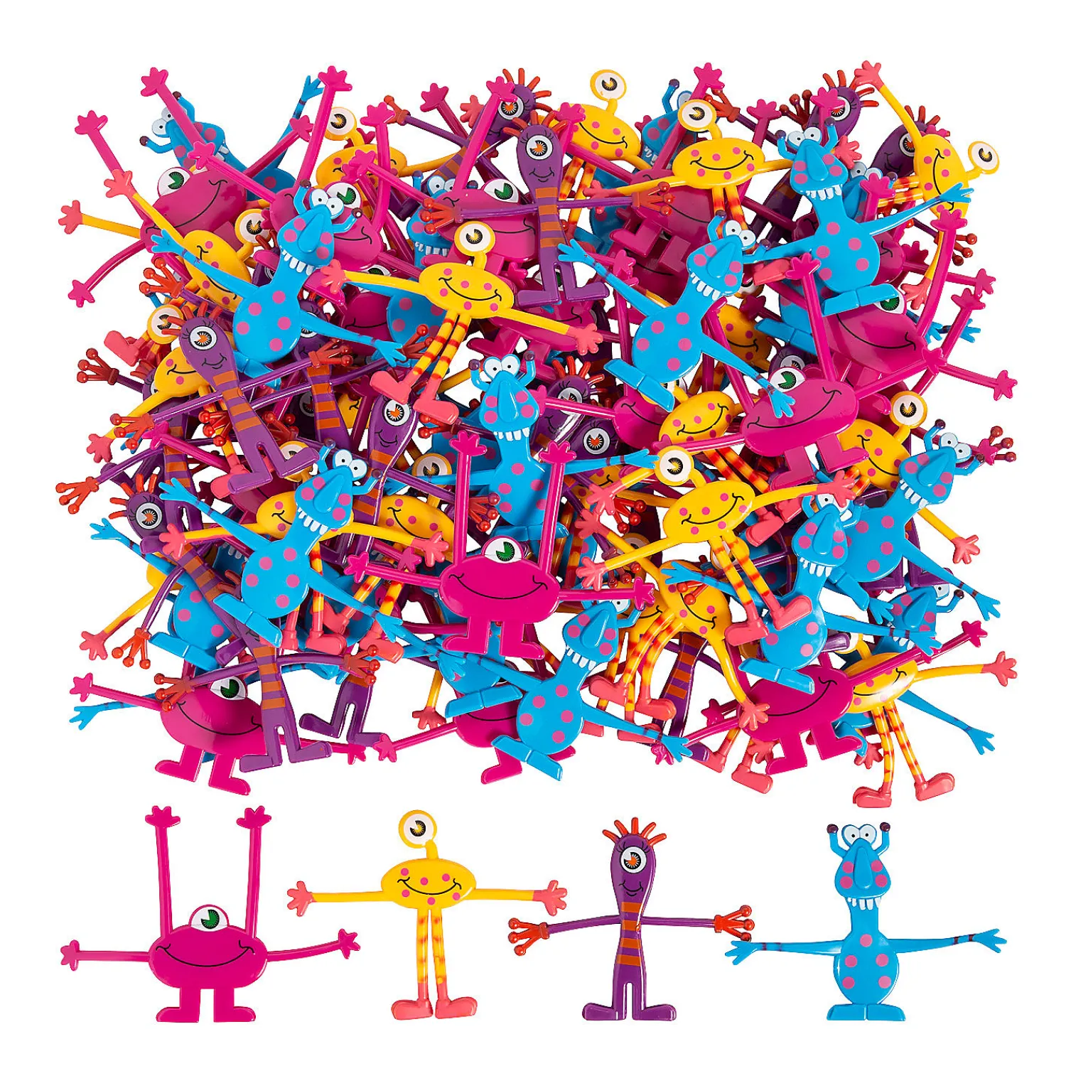 bulk__pc_wacky_monster_be_0.webp Oriental Trading Character Toys*Bulk 144 Pc. Wacky Monster Bendables