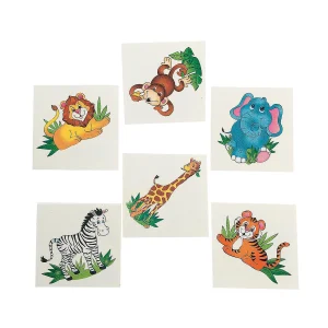 Oriental Trading Temporary Tattoos*Bulk 72 Pc. Zoo Animal Temporary Tattoos - 72 Pc.