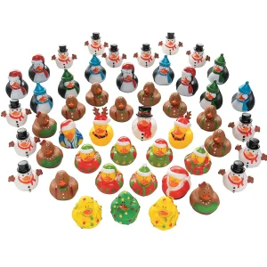 Oriental Trading Rubber Duckies*Bulk Christmas Rubber Ducks Assortment - 100 Pc.