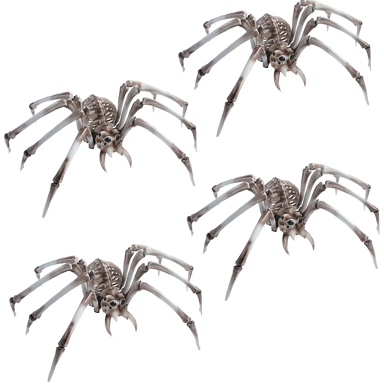 bulk_giant_skeleton_spide_0.webp Bulk Giant Skeleton Spider Halloween Decorations - 4 Pc.<Oriental Trading Sale