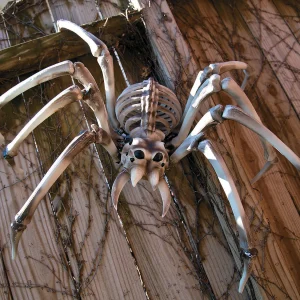 Bulk Giant Skeleton Spider Halloween Decorations - 4 Pc.<Oriental Trading Sale