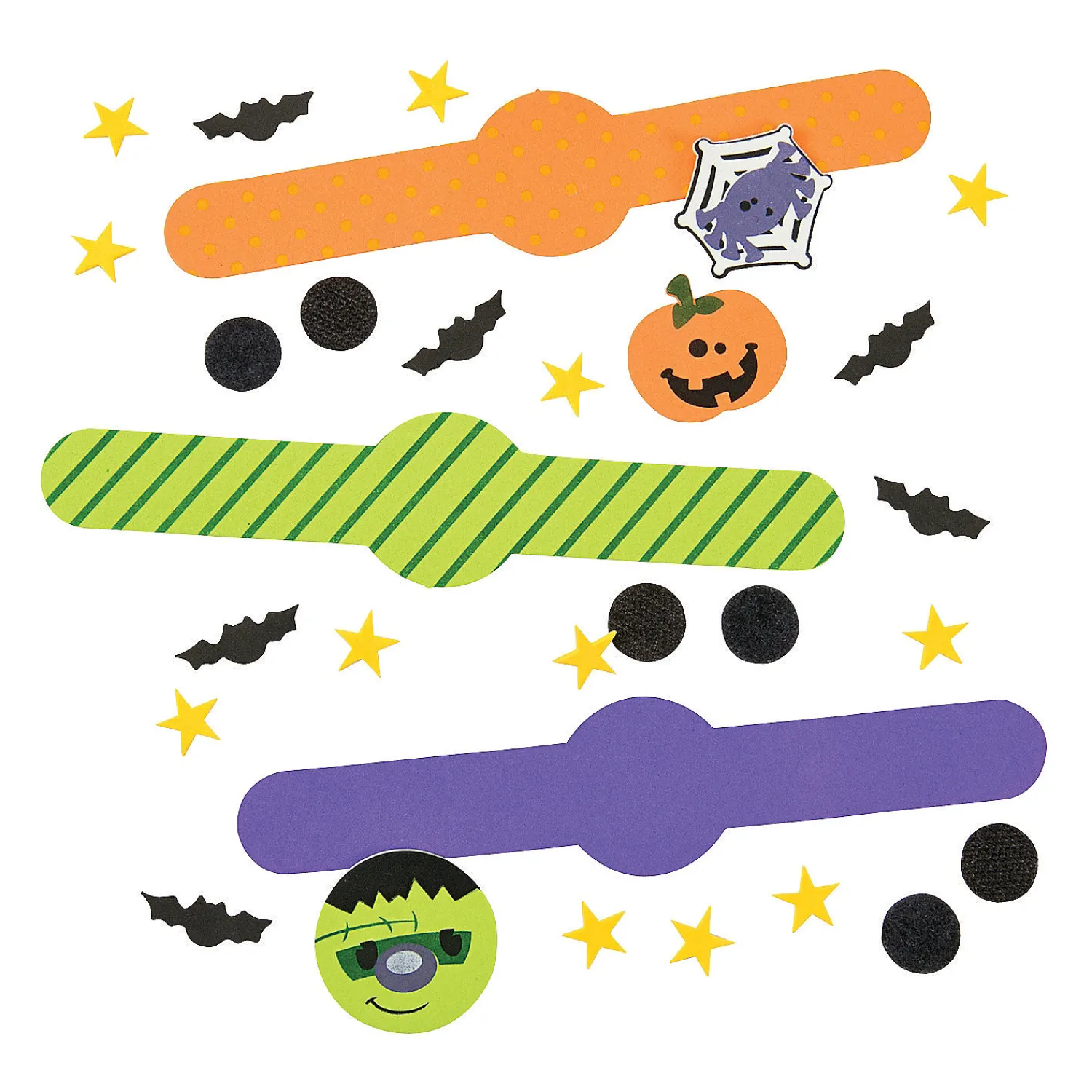 bulk_halloween_bracelet_c_1.webp Bulk Halloween Bracelet Craft Kit - Makes 50<Oriental Trading Hot