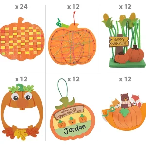 Bulk Perfect Pumpkins Craft Kit Assortment - Makes 72<Oriental Trading Fashion