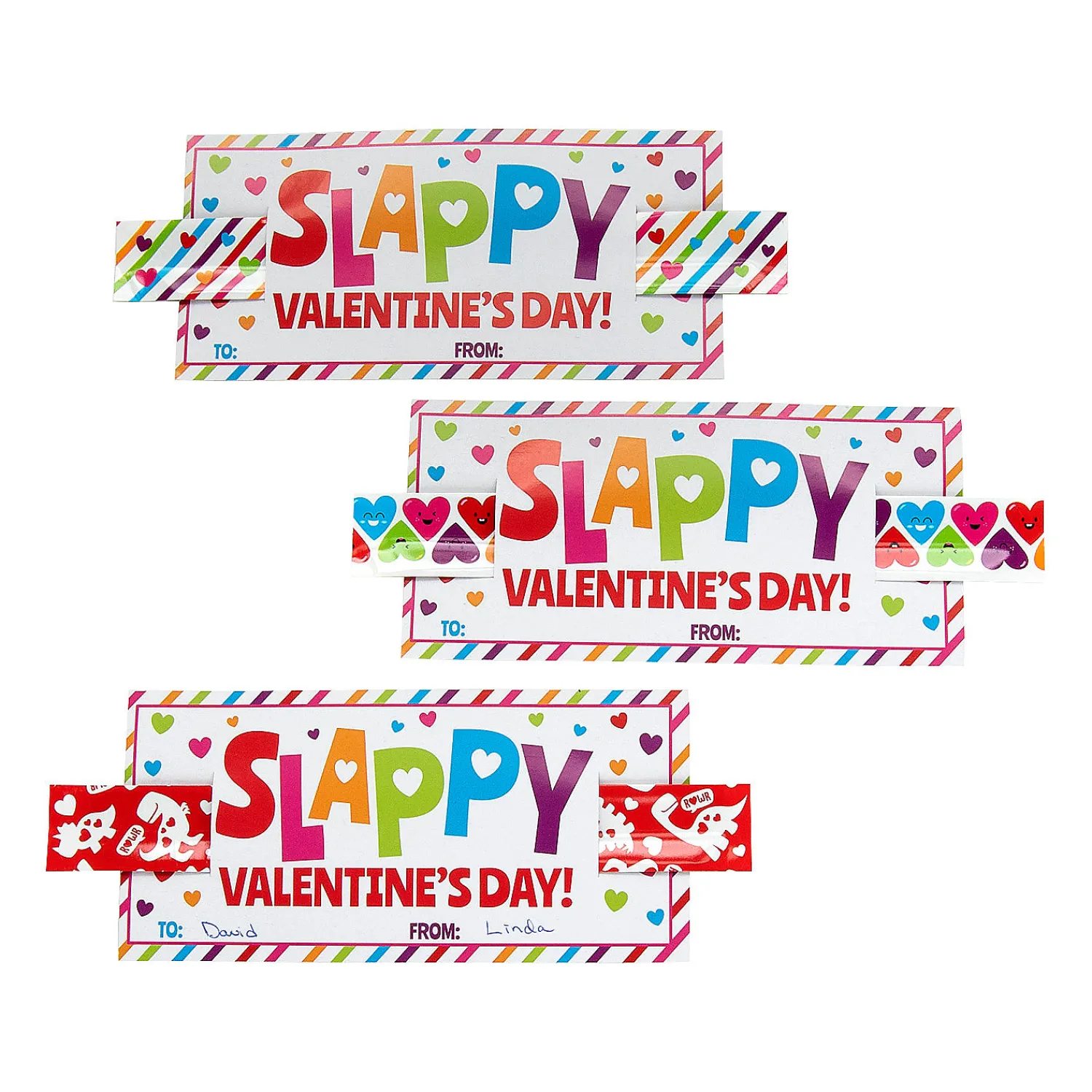 bulk_slappy_valentines_da_0.webp Oriental Trading Bracelets*Bulk Slappy Valentine's Day Slap Bracelets With Card For 48