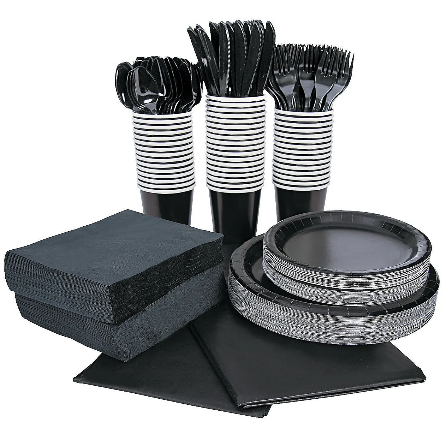 bulk_solid_color_tablewar_0.webp Bulk Solid Color Tableware Kits For 48 Guests<Oriental Trading Discount
