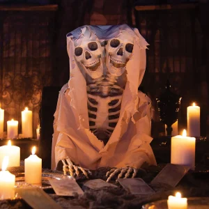 Bulk Two-Headed Life-Size Posable Skeleton Halloween Decorations - 3 Pc.<Oriental Trading Best