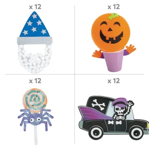 Bulk Value Halloween Craft Kit Assortment - Makes 48<Oriental Trading Discount