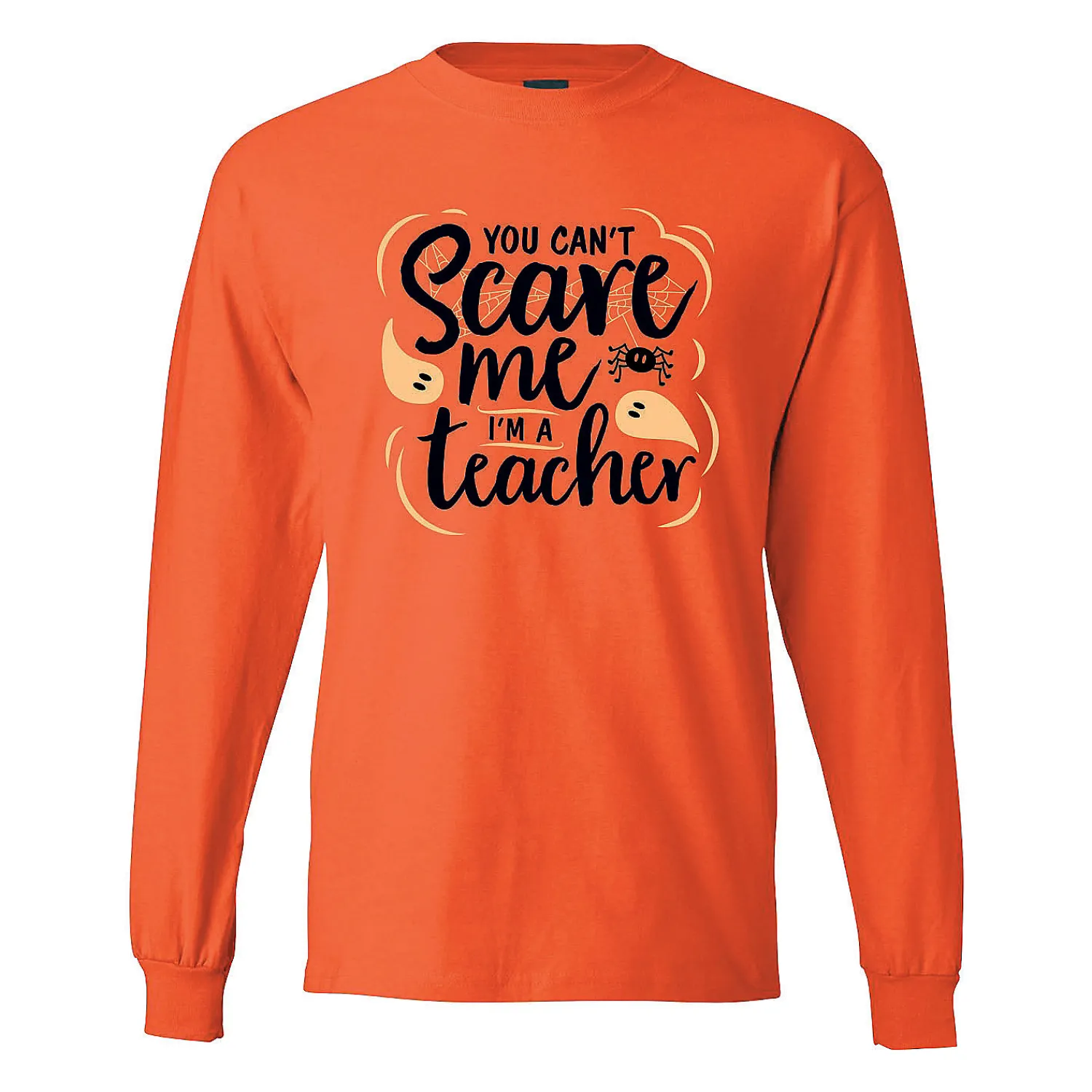 cant_scare_me_im_a_teache_0.webp Can'T Scare Me I'M A Teacher Adult's T-Shirt<Oriental Trading Store