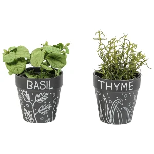 Ceramic Chalkboard Flower Pots - 12 Pc.<Oriental Trading Shop