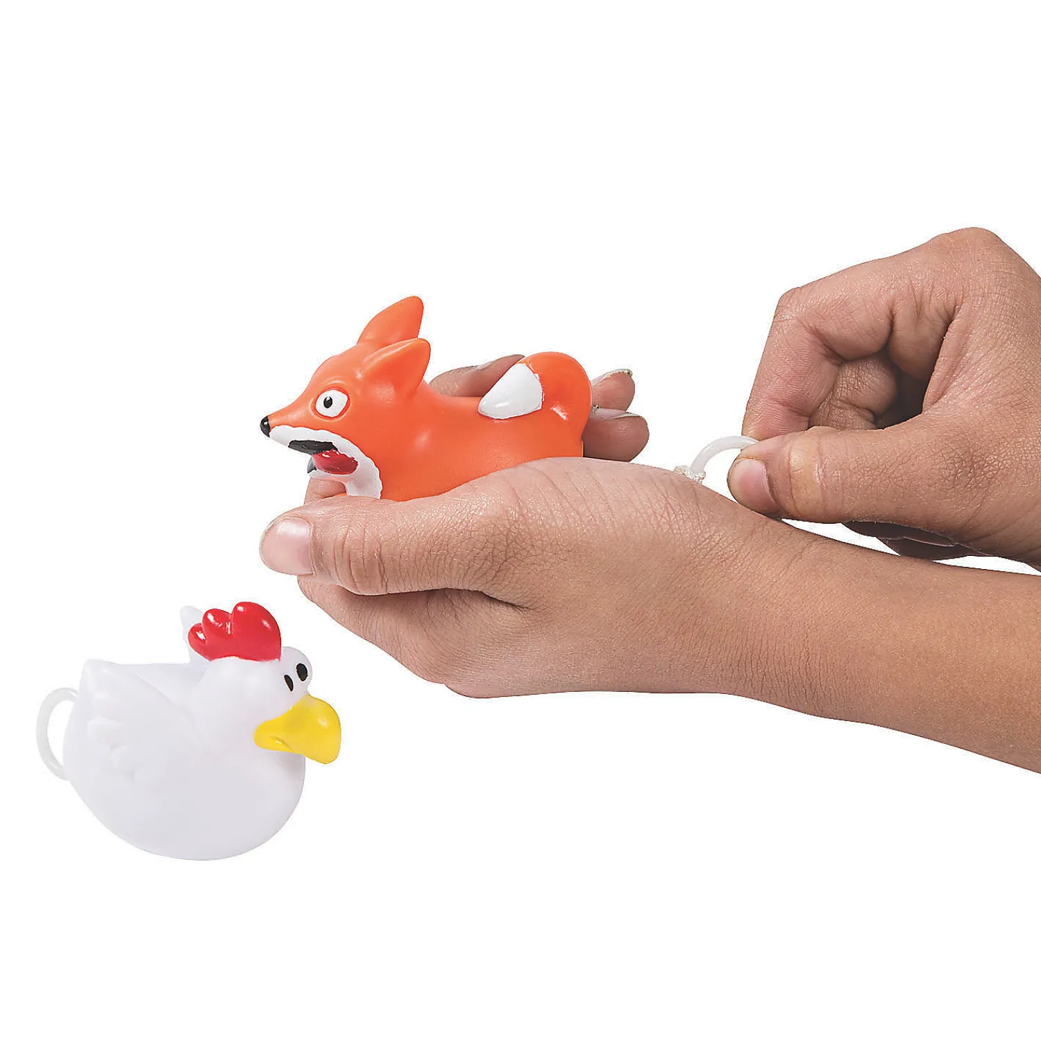 chicken__fox_pullstring_t_1.webp Oriental Trading Character Toys*Chicken & Fox Pull-String Toys - 6 Sets