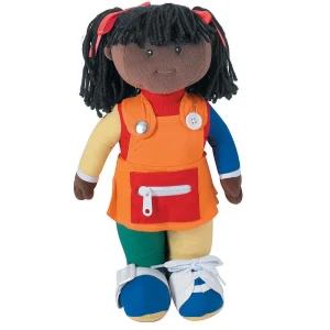 Oriental Trading Character Toys*Children's Factory Learn To Dress Doll African American Girl