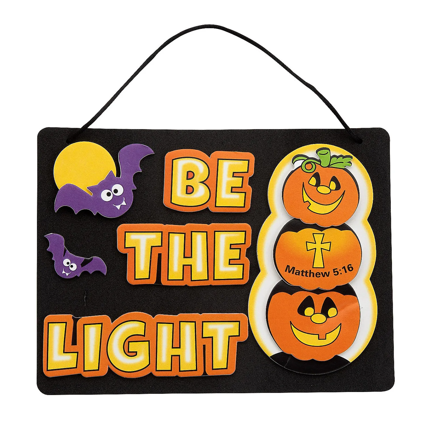 christian_pumpkin_be_the__0.webp Christian Pumpkin Be The Light Sign Craft Kit - Makes 12<Oriental Trading Fashion