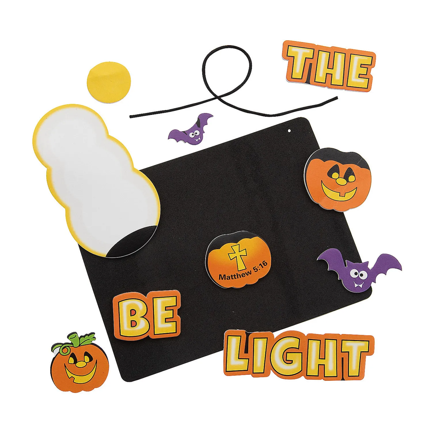 christian_pumpkin_be_the__1.webp Christian Pumpkin Be The Light Sign Craft Kit - Makes 12<Oriental Trading Fashion