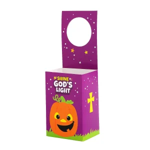 Christian Pumpkin Door Hanger Treat Boxes - 12 Pc.<Oriental Trading Shop
