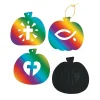 Christian Pumpkin Magic Color Scratch Ornaments With Cutout - 24 Pc.<Oriental Trading Best