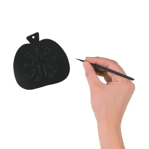 Christian Pumpkin Magic Color Scratch Ornaments With Cutout - 24 Pc.<Oriental Trading Hot