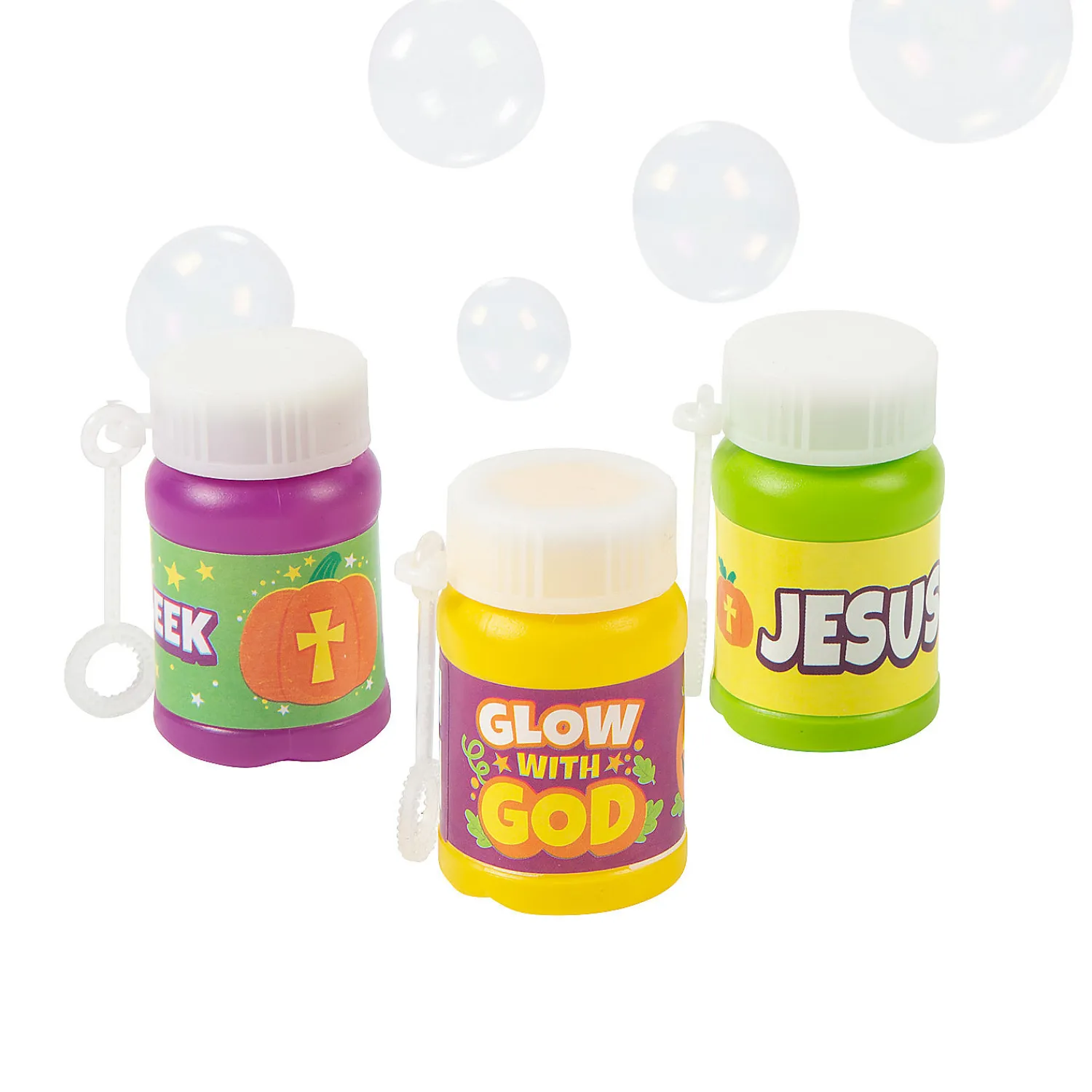 christian_pumpkin_mini_bu_0.webp Christian Pumpkin Mini Bubble Bottles - 12 Pc.<Oriental Trading New
