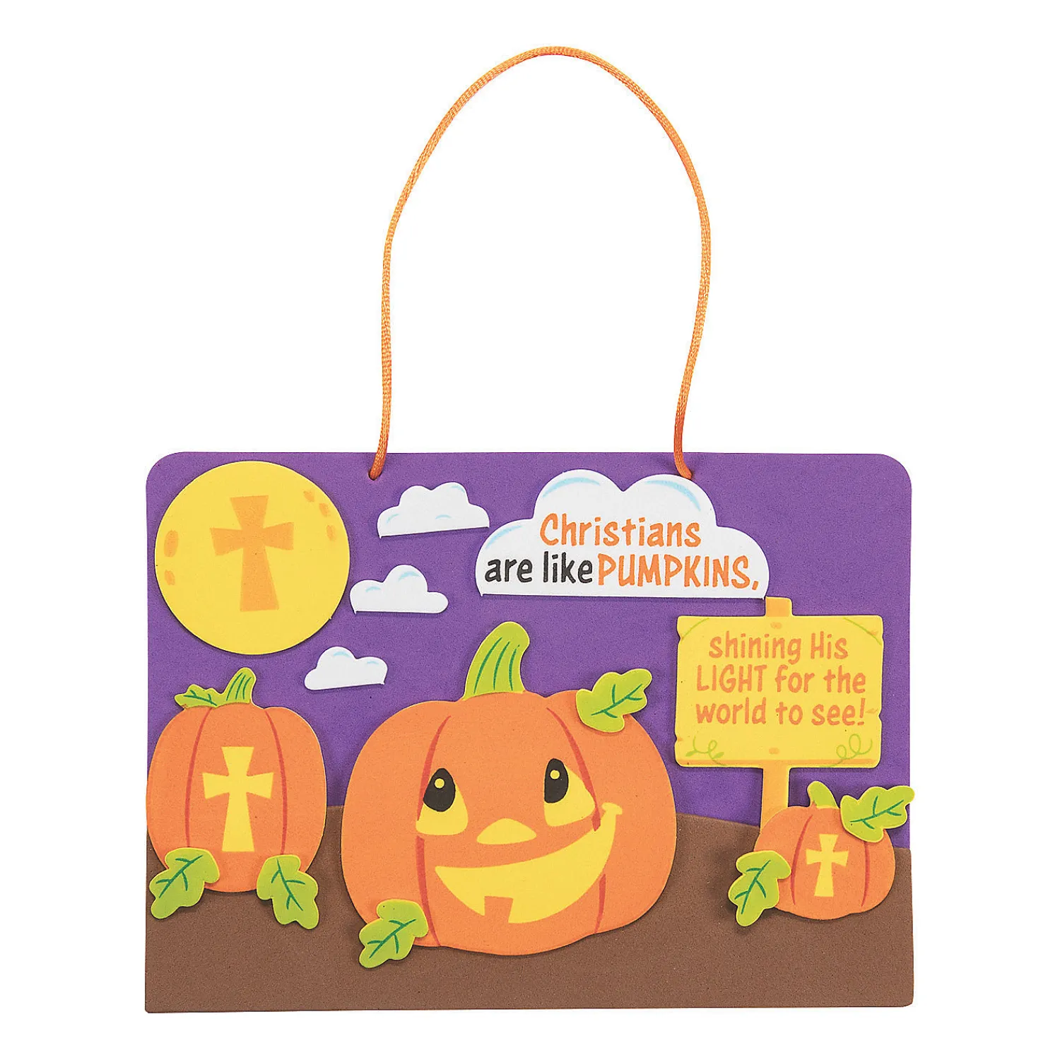 christians_are_like_pumpk_0.webp Christians Are Like Pumpkins Sign Craft Kit- Makes 12<Oriental Trading Shop