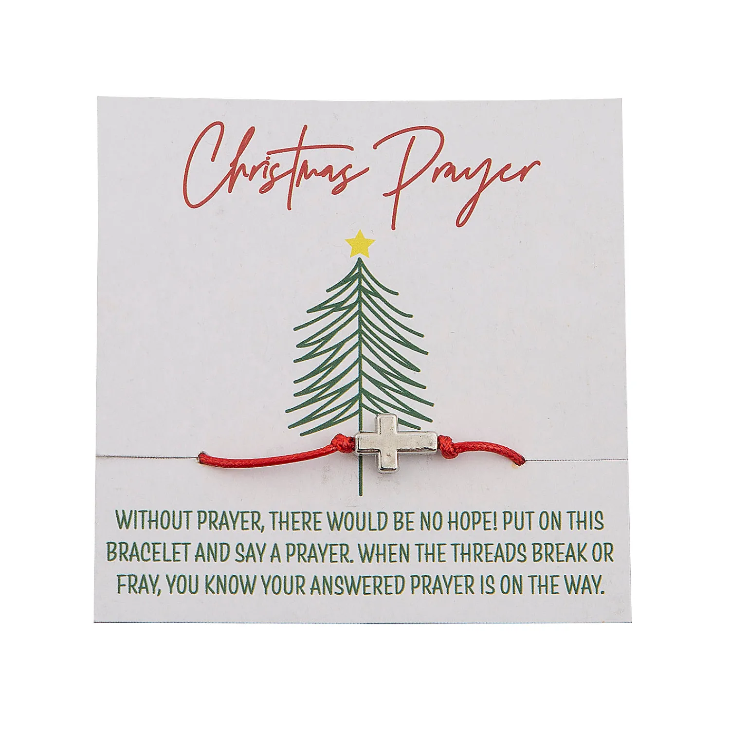 christmas_prayer_cross_br_0.webp Oriental Trading Bracelets*Christmas Prayer Cross Bracelets With Card - 12 Pc.