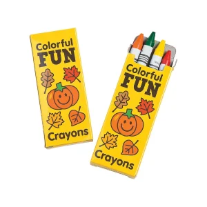 4-Color Fall Crayons - 24 Boxes<Oriental Trading Fashion
