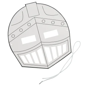 Color Your Own Knight Masks - 12 Pc.<Oriental Trading Store