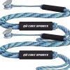 Colt Sports 2 Pack Bungee Dock Lines Mooring Rope For Boats - Blue, White And Black 7 Feet - Marine Rope, Elastic Boat, Jet Ski Secure Stainless Steel Hooks<Oriental Trading Fashion